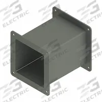 Wireway Nipple: 4 in Wd, 4 in Ht, 6 in Lg, Steel (MPN F44WN6). Key specifications — Brand: HOFFMAN; With Knockouts: No.
