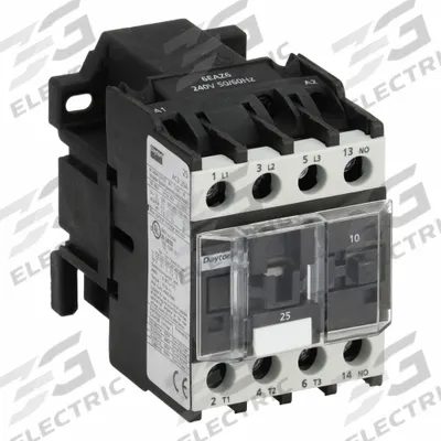 Dayton Magnetic Contactor: Non-Reversing, 3 Poles, 3NO Contacts, 25 A - Non-Reversing IEC Contactors