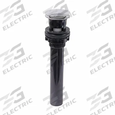 KISSLER & CO Sink Drain: ABS, 9 in Overall Ht, 2 in Overall Dia - Sink Drains with Push-to-Open Stopper