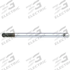 OSG Ball End Mill: Carbide, Diamond Coated, 4 Flute, 1/2" Mill Dia, 1/2" LOC, 6" OAL (MPN 70320816)