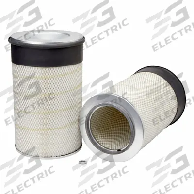 FLEETGUARD Automotive Air Filter: Round-Oval, Round, Axial Seal, 12 3/32 in Outside Dia - Round/Oval Engine Air Filters