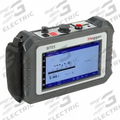 MEGGER Battery Capacity Analyzer: 100 V to 240 V, Lead Acid/Lithium-Ion/NiCD, LCD Touchscreen (MPN BITE5). Key specifications — Testing Functions: Temperature; Includes Tester Batteries: Batteries Included; Batteries Tested: NiCD; Brand: MEGGER.