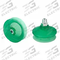 SCHMALZ Vacuum Pad Assembly: 1.5 Folds, 1/4 in NPT, 69.6 mm Pad Dia, Elastodur ED, Green, 65 A, SPB1 (MPN 10.01.06.04962). Key specifications — attr1019194: 10.01.06.04962; attr1019196: SCHMALZ; attr1019197: 65 A.
