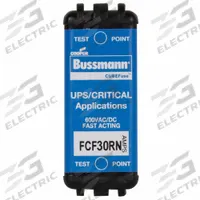 BUSSMANN Fuse: Class CF, FCF Series, Fast-Acting, 30 A, 600 V AC, 600 V DC, Non-Indicating (MPN FCF30RN). Key specifications — Brand: BUSSMANN; Series: FCF.