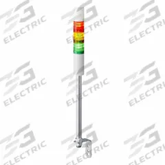 PATLITE Tower Light Assembly: 3 Tier, Sounder Tier Included, IP54, Amber/Green/Red, Direct Wire (MPN LR4-302LJBW-RYG). Key specifications — Manufacturer Part Number: LR4-302LJBW-RYG; Brand: PATLITE; Operating Voltage: 24V DC; Light Tier Color: Red.