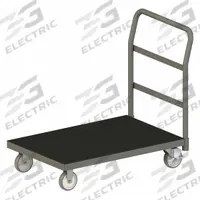 APPROVED VENDOR Platform Truck: 1,400 lb, 36 in L x 24 in W x 7 7/8 in H Deck, Solid, 12 ga Deck (MPN EPTRM24365PU95). Key specifications — Side Panel Type: No Side Panels; Brand: APPROVED VENDOR; Color: Gray; Caster/Wheel Configuration: (2) Swivel.