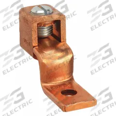 BLACKBURN Wire Connector: 2 AWG – 1/0 AWG Wire Sizes, 17/64 in Stud Size, Unplated Copper Lug Body (MPN BTC1102). Key specifications — attr1294325: BLACKBURN; attr1358749: Copper; attr1358750: 1/0 AWG; attr1358751: 2 AWG; attr1358777: Unplated Copper.