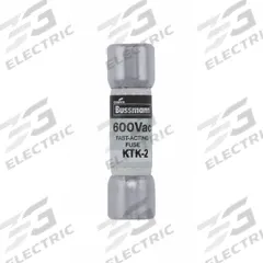 BUSSMANN Fuse: KTK Series, Midget, Fast-Acting, 2 A, 600 V AC, 13/32 in x 1 1/2 in, Non-Indicating (MPN KTK-2). Key specifications — attr1287209: KTK; attr211192: BUSSMANN.