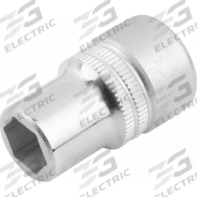KIPP Hygienic Socket: 1/2 in Drive Size, Hex, 11 mm Socket Size, Steel, Chrome Plated - 1/2" Drive Metric Hygienic Sockets