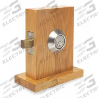 KABA ILCO Deadbolt Lock: Cylindrical, 1 3/8 in Door Thick - Max, Chrome (MPN 45-1-4-04-26D-5-2-5-SC-KD). Key specifications — ADA Compliant: Yes; Brand: KABA ILCO; Cylinder Core Type: Conventional Core Cylinder; Finish: Satin Chromium-Plated; Keyway Type: Schlage SC1; Visual Indicator Message: No Message; Includes Core: Core Included; Ligature Resistance: Not Ligature-Resistant.