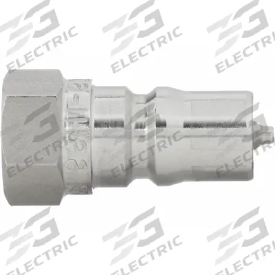 PARKER Hydraulic Quick Connect Hose Coupling: 1/8 in Coupling Size, 316 Stainless Steel - ISO B Series Hydraulic Quick-Connect Coupling Plugs