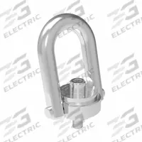 JERGENS Hoist Ring: Pivot/Swivel, Black Oxide-Coated Steel, 5/8"-11, Max. 4,000 lb, Pulling (MPN 23414-SS). Key specifications — Brand: JERGENS; Thread Size: 5/8"-11; Operation: Pulling.