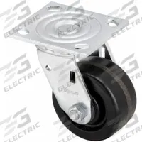 APPROVED VENDOR Plate Caster: Swivel, No Brake, Phenolic, 3 in Wheel Dia., 2 in Wheel Wd, Slot (MPN P21S-PH033R-14). Key specifications — Brand: APPROVED VENDOR; Wheel/Tread Color: Black; Roll Up: Swivel.