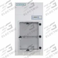 MYSTAIRE Fuming Chamber: 30 in Overall Wd, 27 in Overall Dp, 54 in Overall Ht, Polypropylene (MPN MY-CA30). Key specifications — Base/Stand Included: Yes; Housing Finish: Powder Coated; Base/Stand Material: Polypropylene; Brand: MYSTAIRE; Housing Material: Polypropylene; Product Type: Bench-Top or Free-Standing Fingerprint Fuming; Work Surface Included: Yes.