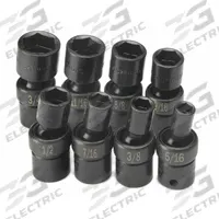 SK PROFESSIONAL TOOLS Impact Socket Set: 3/8 in Drive Size, 8 Pieces, (8) 6-Point (MPN 33300). Key specifications — attr1204187: SK PROFESSIONAL TOOLS; attr1224350: 5/16 in to 5/8 in; attr1204189: None; attr1204193: (8) 6-Point; attr1226868: 3/8 in.