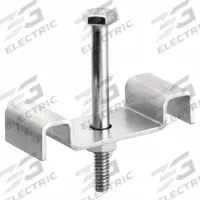 FIBERGRATE Fiberglass Grating Clip: 316 Stainless Steel, Fits 1 in Bearing Bar Spacing, Clip Only (MPN 710130/25)