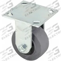APPROVED VENDOR Plate Caster: Rigid, No Brake, Thermoplastic Rubber, 4 in Wheel Dia, 2 in Wheel Wd (MPN P-21R-RP040R-14-EL-001). Key specifications — Wheel Bearing Type: Roller; Wheel/Tread Color: Gray; Brand: APPROVED VENDOR; Caster Type: Rigid.