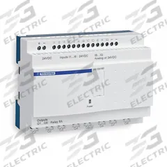 SCHNEIDER ELECTRIC Compact Smart Relay: (8) Discrete, (4) Relay, 100 to 240V AC (MPN SR2E121FU). Key specifications — Brand: SCHNEIDER; Clock Included: Clock Included; Number and Type of Inputs: (8) Discrete; Number and Type of Outputs: (4) Relay.