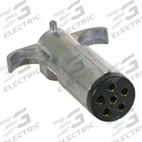 BUYERS PRODUCTS Trailer Connector: 6-Way, Metal, Trailer Electrical Connection (MPN TC2006)