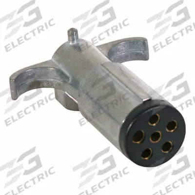 BUYERS PRODUCTS Trailer Connector: 6-Way, Metal, Trailer Electrical Connection (MPN TC2006) - Fleet and Vehicle Maintenance