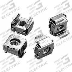 HOFFMAN Cage Nut: Steel (MPN P1032CN). Key specifications — Finish: Plated; Brand: HOFFMAN; Accessory Type: Cage Nut; Features: Cage Nut Packages Are for Use with Square-Hole Rack Angles; Material: Steel.