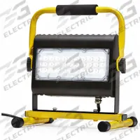 SOUTHWIRE Corded Work Light: 5,000 lm Max Brightness, LED, 1, 1 Brightness Levels, 1 Lamp Heads (MPN 411050). Key specifications — attr562627: Black/Yellow; attr562654: LED; attr562671: 120V AC; attr562613: SOUTHWIRE; attr873195: 1.