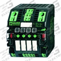 MURRELEKTRONIK Electronic Circuit Protector: MICO, 4 Channels, 1 A/2 A/3 A/4 A Adj., 11 Connections (MPN 9000-41034-0100400). Key specifications — Voltage In Rating: 24V DC; Voltage Out Rating: 24V DC; Brand: MURRELEKTRONIK.