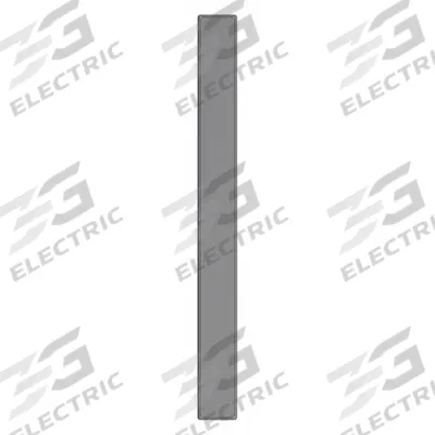 ASI GLOBAL PARTITIONS Partition Column: Steel, Smooth Semi Gloss, Charcoal, 82 in Ht, 8 in Wd - Pilasters for Bathroom Partitions