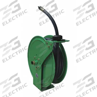 SPEEDAIRE Spring Return Hose Reel: 25 ft (1/4 in I.D.), 1/4 in MNPT, 300 psi Max Op Pressure - Standard Air or Water Spring-Return Hose Reels