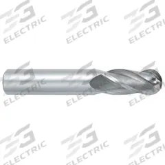 OSG Ball End Mill: Carbide, TiAlN Coated, 4 Flute, 2.5 mm Mill Dia, 8 mm LOC, 39 mm OAL (MPN 404-0984-BN11)