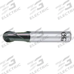 OSG Ball End Mill: Carbide, WXS Coated, 5 Flute, 3/8" Mill Dia, 9/16" LOC, 2-3/16" OAL (MPN 90101411)