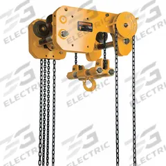 HARRINGTON Manual Chain Hoist: Geared Trolley, 16,000 lb Lifting Capacity, 20 ft Lift Lg (MPN SHB080-20). Key specifications — Brand: HARRINGTON; Lifting Hook Type: Hook with Safety Latch.