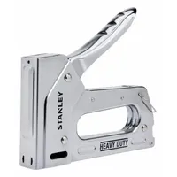 STANLEY Staple Gun: 7 5/16 in Overall Lg, For 1/4 in_5/16 in_3/8 in_1/2 in_9/16 in Staple Leg Lg (MPN TR110). Key specifications — attr177325: Straight; attr125717: STANLEY; attr171020: Stanley TRA700; attr177373: Steel; attr472098: Brad Nails & Flat Crown Staples; attr508666: 7 In or Less.