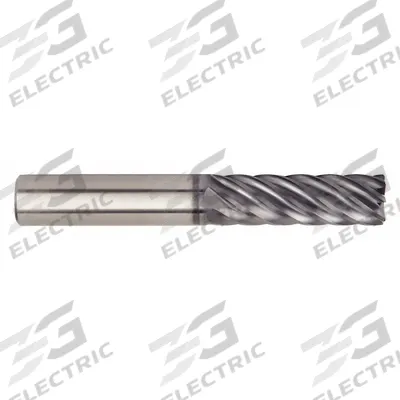WIDIA HANITA Corner Radius End Mill: Carbide, AlTiN Coated, 7 Flute, 5/8" Mill Dia - Fast-Cutting Carbide Corner-Radius End Mills for Stainless Steel & Super Alloys
