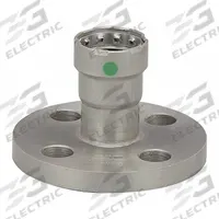 VIEGA MEGAPRESS Crimp Adapter Fitting: 1 in Pipe Size, Press-fit, Steel, EPDM, 2 31/32 in Overall Lg (MPN 25770). Key specifications — Brand: VIEGA MEGAPRESS.