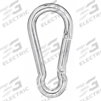 APPROVED VENDOR Carabiner: 1 Snaps, 165 lb Working Load Limit, Safety Snap, Steel (MPN 1RCB7). Key specifications — Application Restrictions: Not for Fall Protection; Brand: APPROVED VENDOR; Opening Type: Safety Snap.