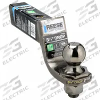 REESE Ball Mount Kit: III, 1 in Compatible Ball Shank Dia, Ball Mounts with Hitch Ball Ball Mount (MPN 7039300). Key specifications — Material: Steel; Vehicle Class: III; Brand: REESE; Features: Hex Interlock; Finish: Nickel Plated; Includes: Hex Interlock; Resistance Properties: Corrosion-Resistant.