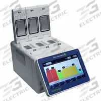 BENCHMARK SCIENTIFIC Thermal Cycler: 100°C Max Temp Setting, 96 PCR Strip Capacity, 120 to 240V (MPN T3-0332G). Key specifications — Interior Material: Aluminum; Programmable: Yes; Temperature Uniformity: +/-0.2°C @ 90°C; Voltage: 120 to 240V; Brand: BENCHMARK SCIENTIFIC; Product Type: Triple Block Thermal Cycler; Display Type: Digital.