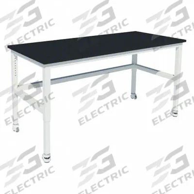 INSTOCK Heavy Duty Table: 30 in Overall Wd, 36 in Overall Ht, 5 ft Overall Lg, Phenolic - Adjustable-Height Laminate Surfaced Lab Tables