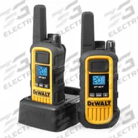 DEWALT Handheld Two Way Radio: DXFRS800 Series, FRS/GMRS, Analog, 2 W, 22 Channels, Alphanumeric. Key specifications — Color: Yellow; FCC License Required: No.