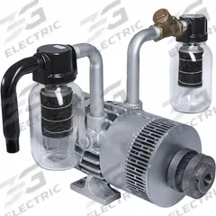 GAST Vacuum Pump: 5 hp, 45 cfm_55 cfm, 25 in Hg Max Vacuum, 15 psi Max Continuous Pressure (MPN 6066-V103). Key specifications — attr51701: GAST.
