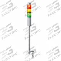 PATLITE Tower Light Assembly: 3 Tier, No Sounder Tier, IP54, Amber/Green/Red, Direct Wire, Steady (MPN LR4-302LJNU-RYG). Key specifications — Manufacturer Part Number: LR4-302LJNU-RYG; Brand: PATLITE; Operating Voltage: 24V DC; Light Tier Color: Green.