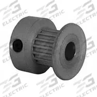 DAYTON Timing Pulley: Modified Curvilinear, Fixed, For GT Timing Belt Section, For 6 mm Belt Wd (MPN 16-2P06-6CA2). Key specifications — Brand: DAYTON; Finish: Clear Anodized; For Belt Series: Powerhouse®.