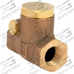 MILWAUKEE VALVE Swing Check Valve: Swing, Inline Valve Body, 3/8 in Pipe Size, FNPT x FNPT, Bronze (MPN 510T 3/8). Key specifications — Brand: MILWAUKEE VALVE.