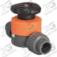 GEORG FISCHER Diaphragm Valve: 3/4 in, PVC, 2-Way, Socket x Socket, 150 psi Max Pressure (CWP), EPDM (MPN 161514633). Key specifications — Diaphragm Material: EPDM; Special Features: Locking Handle; Brand: GEORG FISCHER.