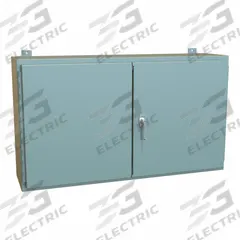 HAMMOND Electrical Enclosure: Steel, 24 in x 42 in x 10 in, NEMA 12, w/Panel, Solid Cover, Hinged (MPN 1422P10). Key specifications — Brand: HAMMOND; Closure Method: Handle; Knockouts: Not Included.