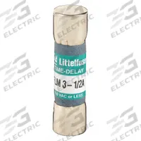 LITTELFUSE Fuse: FLM Series, Midget, Time-Delay, 3.5 A, 250 V AC, 13/32 in x 1 1/2 in (MPN FLM03.5). Key specifications — Series: FLM; Brand: LITTELFUSE.
