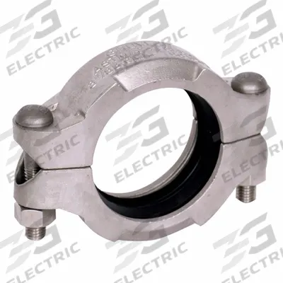 GRUVLOK Clamp Coupling: 316 Stainless Steel, 2 1/2 in x 2 1/2 in, 5 43/64 in Lg - Grooved Pipe Couplings