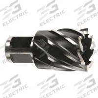 MILWAUKEE Annular Cutter: 7/8 in Cutter Dia, 1 in Max Cutting Dp, Black Oxide, High Speed Steel (MPN 49-59-0875). Key specifications — attr253884: No; attr253885: Black Oxide; attr253886: High Speed Steel; attr253887: Weldon Flat; attr253888: Fractional Inch; attr277149: MILWAUKEE.