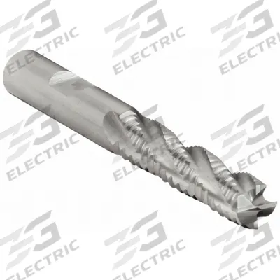 CLEVELAND Roughing End Mill: Cobalt, 4 Flute, Coarse Pitch, 3/8" Mill Dia, 1-1/2" LOC - General Purpose Cobalt Roughing End Mills